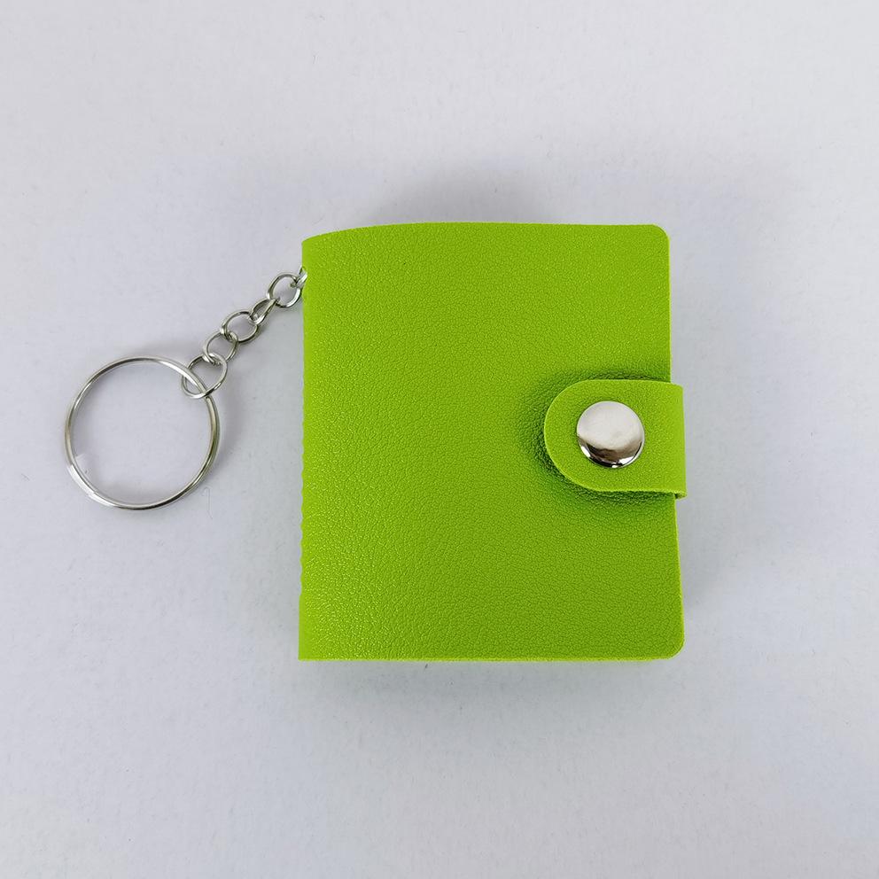 Mini 1-2 Inch Photo Album with Keychain and Stickers for Children's Memories