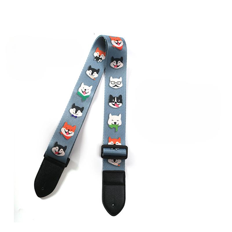 

Гітарні ремінці Мультфільм Милі смішні регульовані гітарні ремені Плечі для акустичної/електричної гітари Бас Укулеле Аксесуари