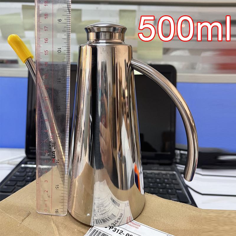 Standard 304 Stainless Steel Olive Oil Vinegar Batcher Can Bottle Pot Kitchen Accessories Cooking Tools 500ml Storage Bottles