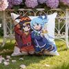 Anime I-Isekai Q-Quartet Kissenbezug Home & Auto Doppelszenen-Kissenbezug: Wendbar für höchsten Tragekomfort