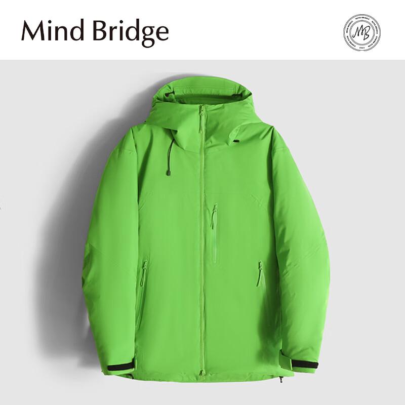 

Mind Bridge Men s Thickened Hooded Padded Winter Jacket L