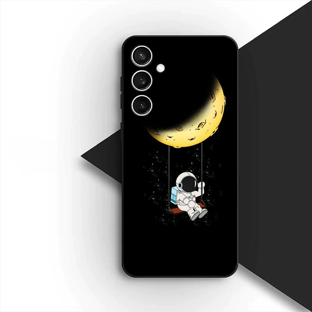 Cover for Xiaomi Redmi Note 12 11 10 A3 Pro 10A 10C 12C Note12 5G 4G Casing Phone Case Astronaut Stars Universe Sun Moon Face