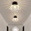 Modern Minimalist Chinese Style Crystal Ceiling Light for Corridor, Foyer, Entrance, and Balcony