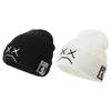 Fashion Sad Face Expression Knitted Hat Funny Embroidered Beanie Knit Winter Hat
