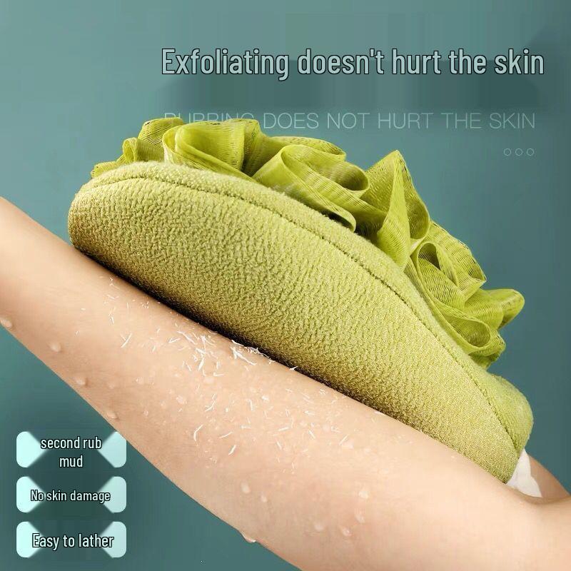 Double-Sided Exfoliating Bath Gloves & Scrubbing Towel Set for Women