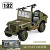 1/32 ג'יפ וויליס GP מלחמת העולם השנייה כלי רכב צבאיים דגם סגסוגת רכב צעצועי ילדים מתנות לחג