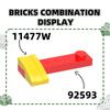333Pcs/lot 11477W Slope Curved 2 x1 Block Moc Colour Accessories Compatible with with Brick DIY Children's Toy Building Assembly Parts