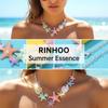 Summer Beach Colorful Vibe Starfish Shell Necklace for Women Imitation Pearl Choker Clavicle Chain Holiday Party Jewelry Gift