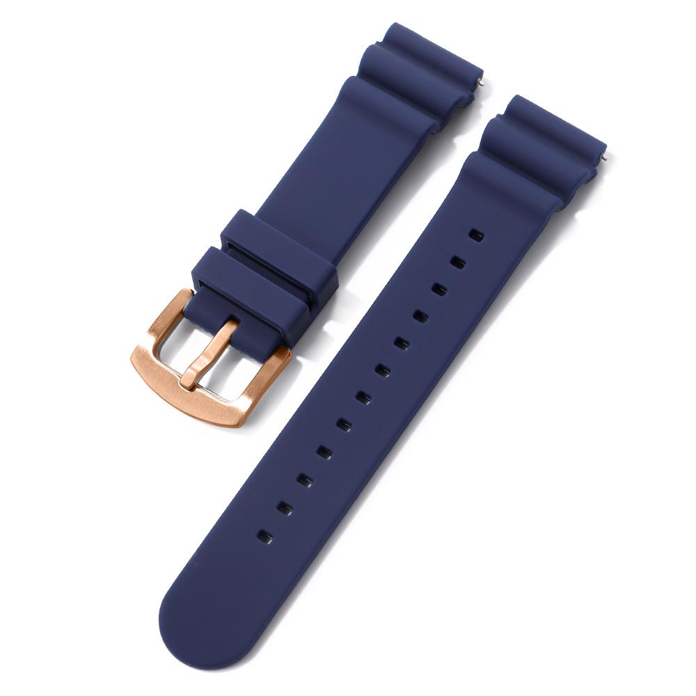20mm 22mm Quick Relase Silicone Rubber Watch Strap Sports Watchband Waterproof Watch Band Black Green Blue Wristband Bracelets