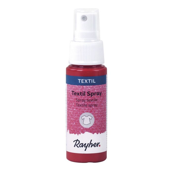 Spray de peinture pour tissu Rouge carmin 50 ml