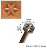 1/2Pcs Leather Stamping Metal Punch DIY Leather Carving Tools Stamp Wax Leather Craft Punch Stamps