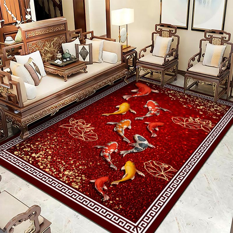 

TüRkiye Персидский ковер с принтом для гостиной, роскошный американский стиль, украшение для дома, гостиной, кабинета, напольные коврики, большой ковер, противоскользящий 50cmx80cm