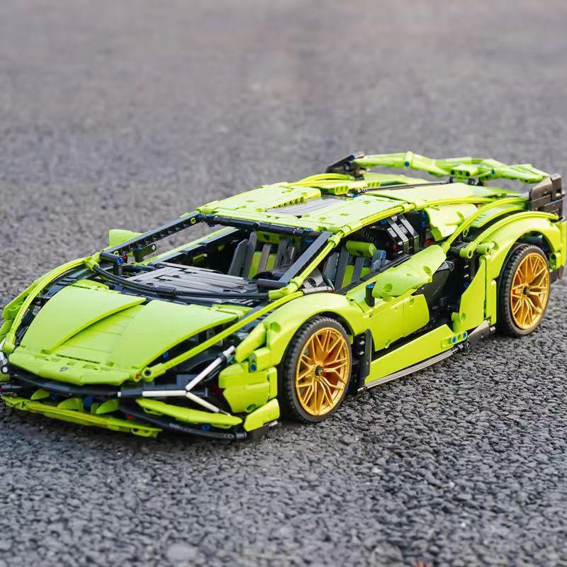 Hochschwieriges Erwachsenen-Modellauto-Bauspielzeug für Männer und Frauen, kompatibel mit Lego Lamborghini