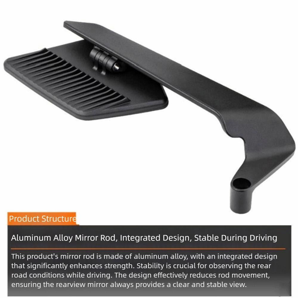 Reversible Stealth Winglets Mirror Aluminum Zinc Zinc Alloy Rearview Mirror  Motorcycle Modification