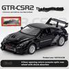1/32 Scale Skyline Nissan GTR-CSR2 Alloy Sports Car Diecast Metal Model Sound & Light Toy Collect Display Ornament  Gift for Boys