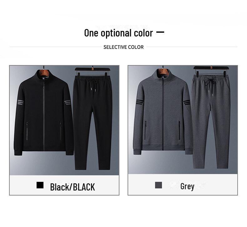 Pánská volná tepláková souprava pro střední a starší věk - jarní/podzimní ležérní bunda