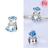 New Silver 925 Angel Sculpture Charms Heart Beads Fit Bracelet for Women Jewelry Party Beads DIY Fine Jewelry Gifts