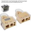 Autobatterie-Polklemmen-Set mit Digitalvoltmeter Standard 0/4/8/10 AWG-Lehre A (Gold)