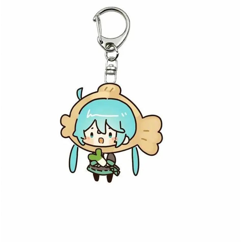 Cute Hatsune Miku Acrylic Keychain for Anime Fans Anime Inspired Hatsune Miku Acrylic Keyring for Collectors