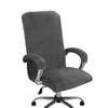 Durable Silver Fox Plush Elastic Chair Covers Dust Resistant Polyester Fabric For Home Office Seats