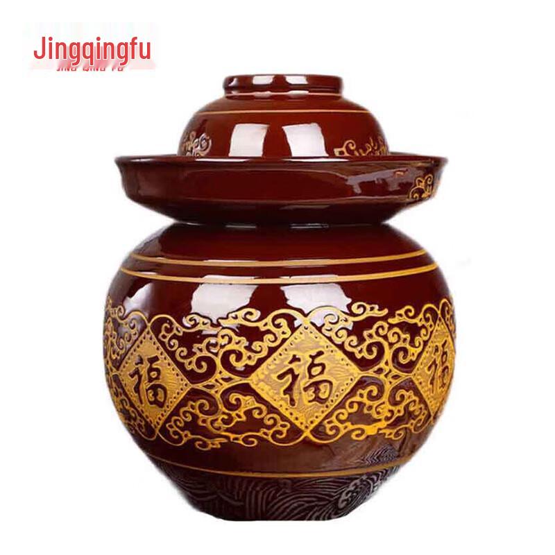 Traditional Earthenware Pickling Jar