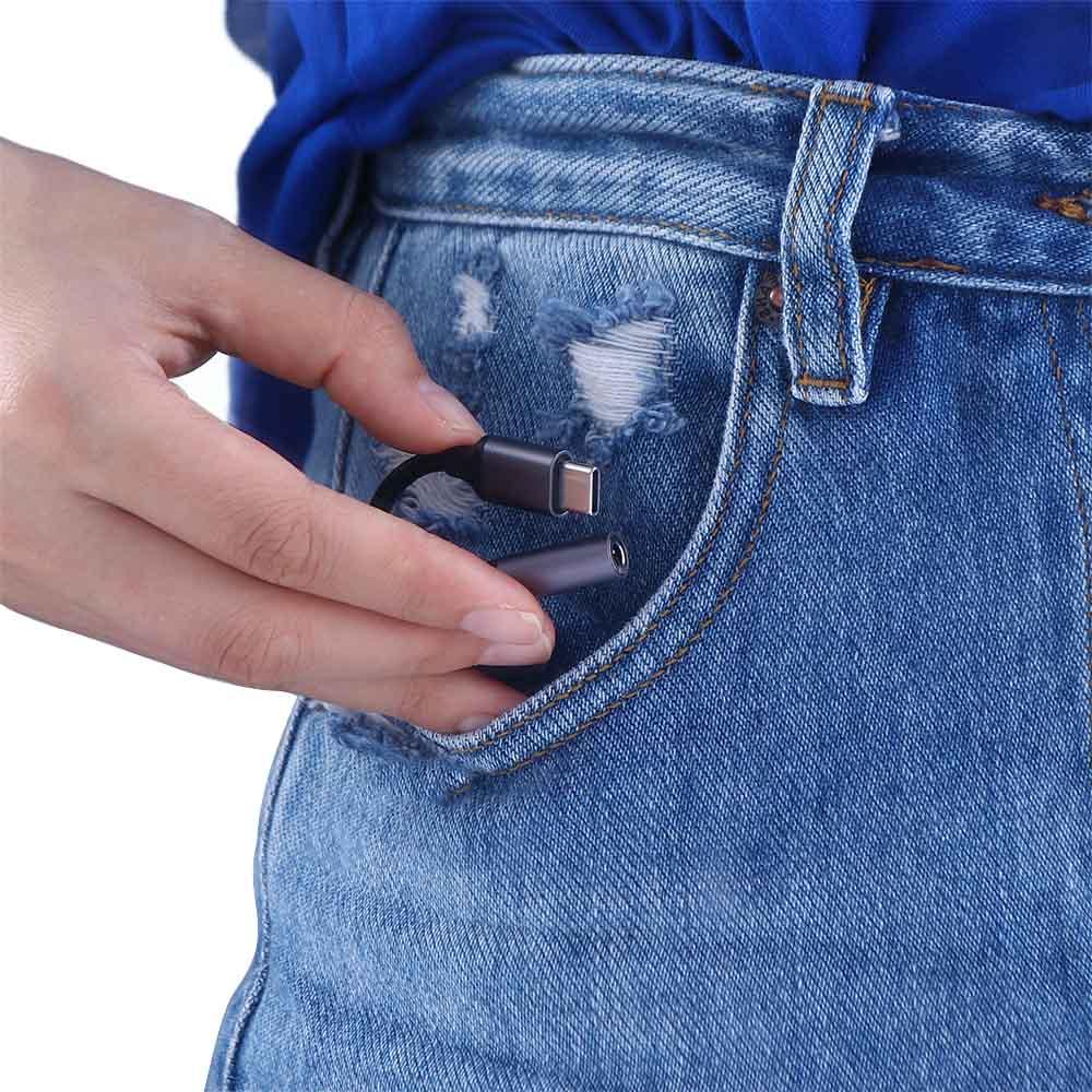 C To 3.5mm Jack Aux Converter Type C To 3.5mm Audio Cable Headphones Adapter Digital Decoder Audio Adapter Earphone Amplifier