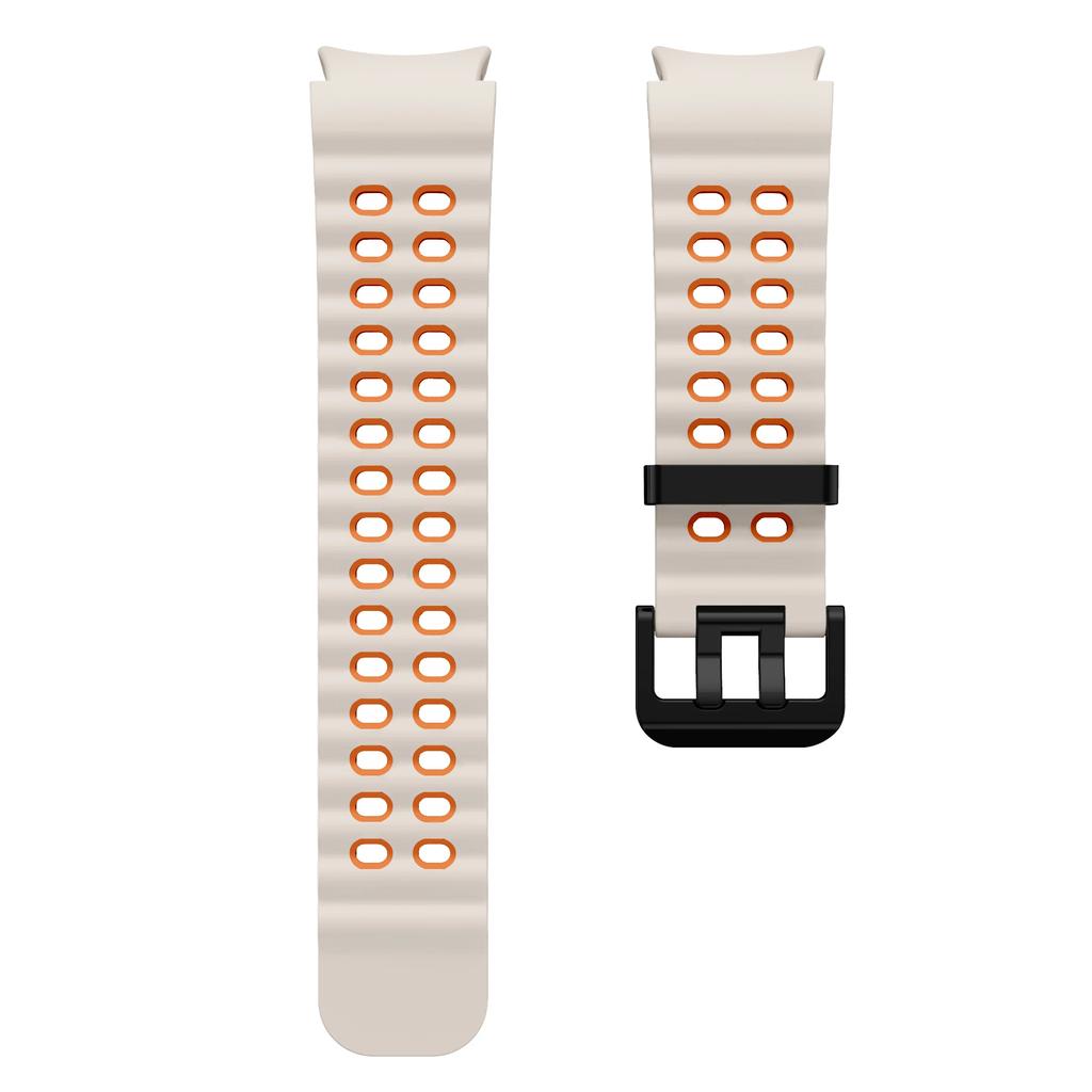 Silikonový řemínek pro Samsung Galaxy Watch 7 6 5 44mm 40mm Sportovní prodyšný náhradní náramek hodinky 4 6 classic 47mm 46mm 43mm