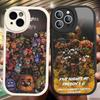 F-FNAF Five-nights-At-Freddys Leather Phone Case for iPhone 15 14 13 Pro Max 12 11 16 Plus Phone Cover