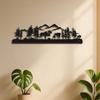 1pc Vintage Metal Moose Wall Art Forest Animal Decor For Home Indoor Space
