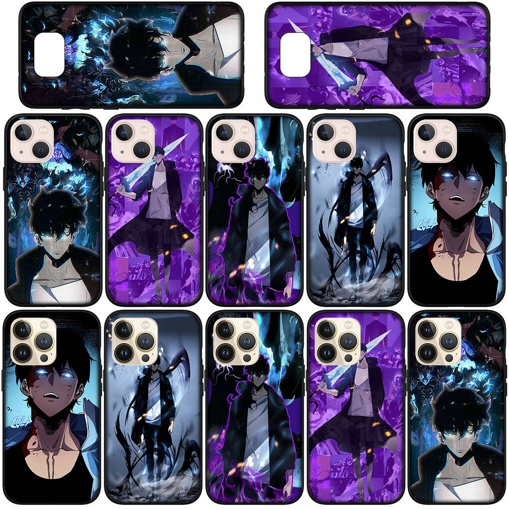 Phone Case for iPhone 17 16 15 Plus Huawei P30 P20 Lite Redmi Note 14 12 11 13 Pro Max OPPO A60 A80 A40 A18 A38 Sung Jinwoo Solo Leveling Arise Cover