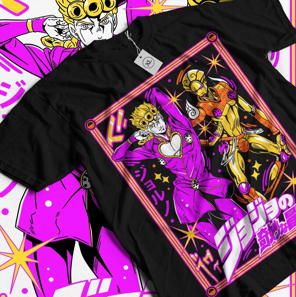 Jojos Bizzare Adventure TShirt Giorno Josuke Girl Kawaii Anime Shirt S
