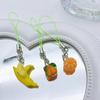 Multi Color Phone Lanyard Fruit Shapes Pendant Wrist Strap Detachable Phone Chains Keyring Portable Accessory for Women