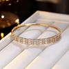 Light Luxury Open-ended Women's Fashionable and Versatile Zircon Bracelet High-end Ventilation Bracelet