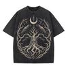Witchy Tree of Life Raven Moon Eye Pagan Tee, Mystic Goth T-Shirt T-Shirt XXL Print