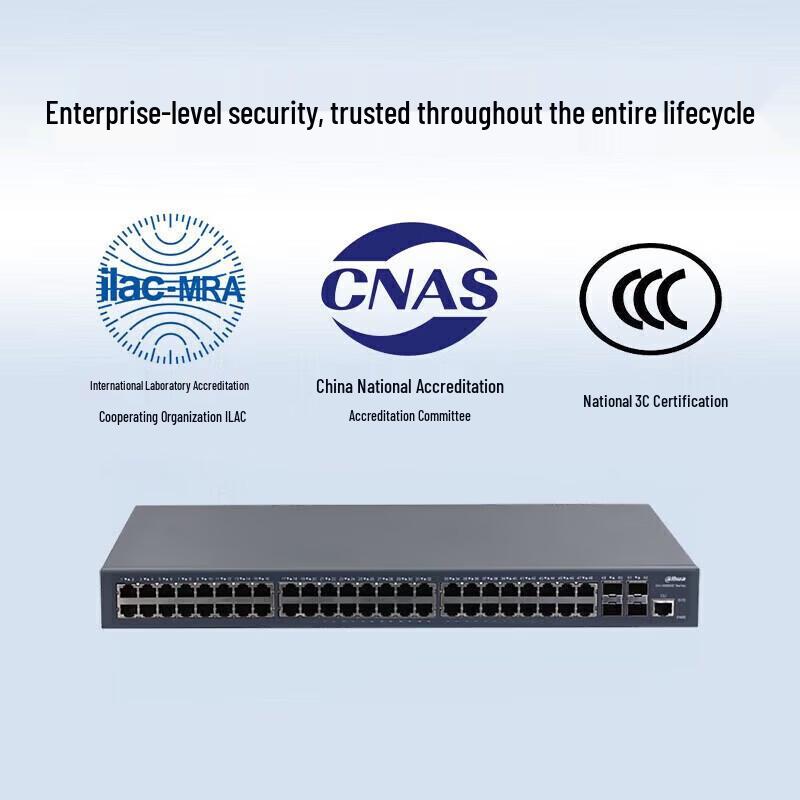Dahua S5900C-48GT4XF Layer 3 Managed Ethernet Switch CN Plug (adapter Included)