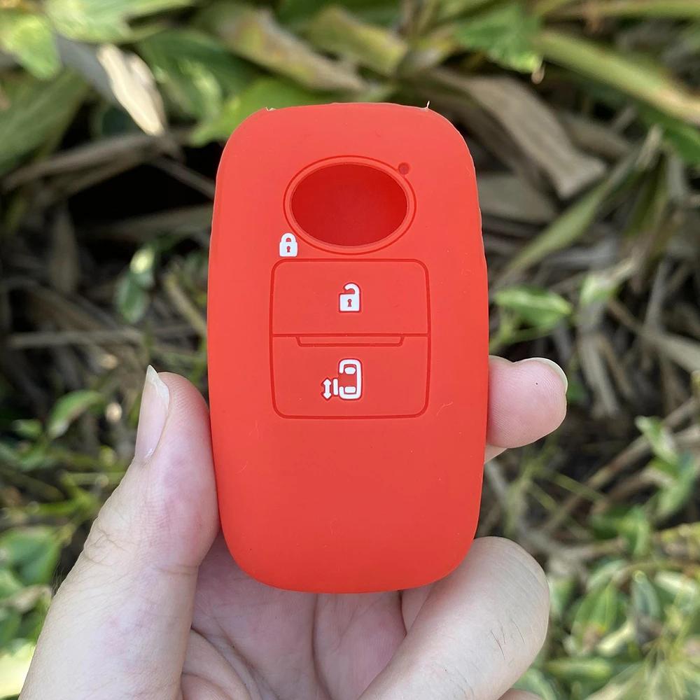 Rubber Car Key Fob Cover Silicone Protector Case Shell for Toyota RAIZE for Daihatsu Rocky 3 Buttons Auto Key Chain Accessories