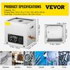 10L Digital Ultrasonic Cleaner Heater Timer Jewelry Eyeglasses Cleaning