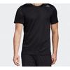 adidas T Shirts Men's Black Crew Neck Moderate Straight Fit FM2093
