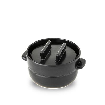 Kamoshika Werkzeugladen Banko-Keramik Tontopf Reiskocher (1 Tasse Fassungsvermögen) / Hergestellt in Japan / Geeignet für direkte Hitze, Mikrowelle, Geschirrspüler und Backofen /