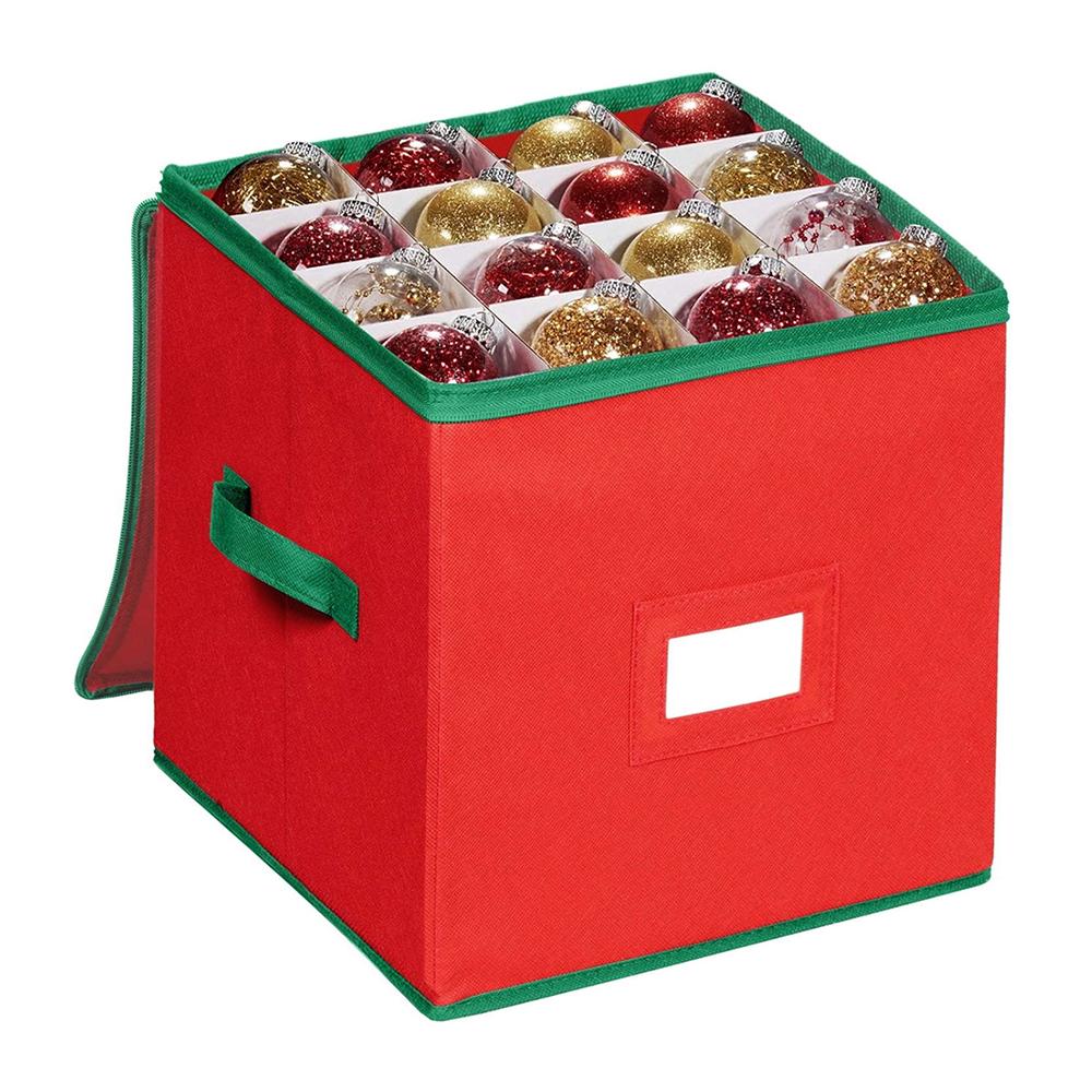 

1PC Christmas Ball 64-Grid Storage Box - Multi-Functional, Large-Capacity Christmas Ball Storage Container красный