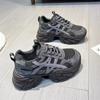 Star with the Same 2025 Spring Small Women's Single Shoes Mesh Breathable Sports Casual Shoes Platform Retro Dad Shoes
