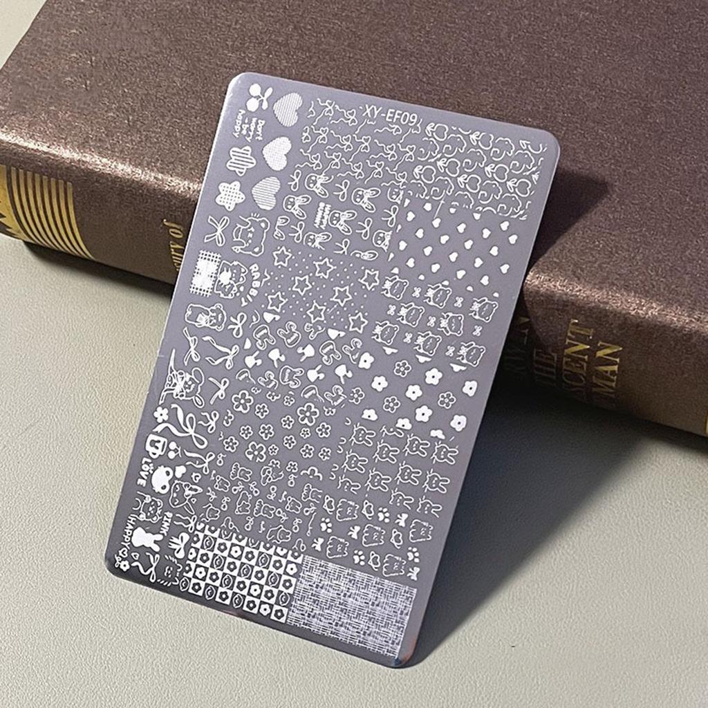 Manicure Template Steel Plate with Print a Variety of Patterns Design for Mother Wives Girlfriends Daughters