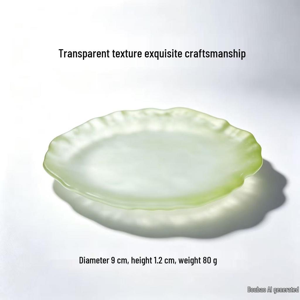 Glacier Glass Dessert & Snack Plate Set