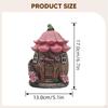 Mushroom Fairy House Figurine, Garden Accessories, Decor for Lawn Terrace Micro