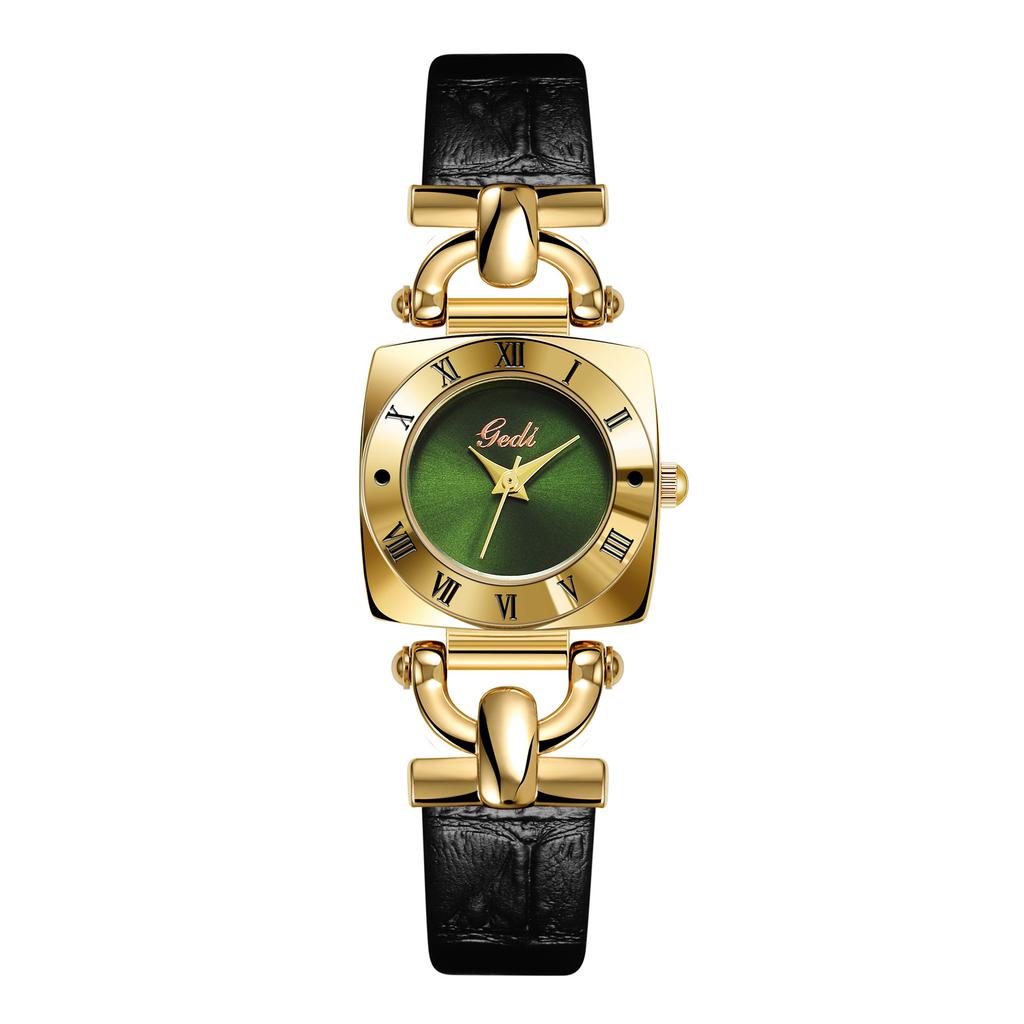 Niche High-End Women'S Watch Retro Square Plate Trend Quartz Watch Women'S Belt Watch