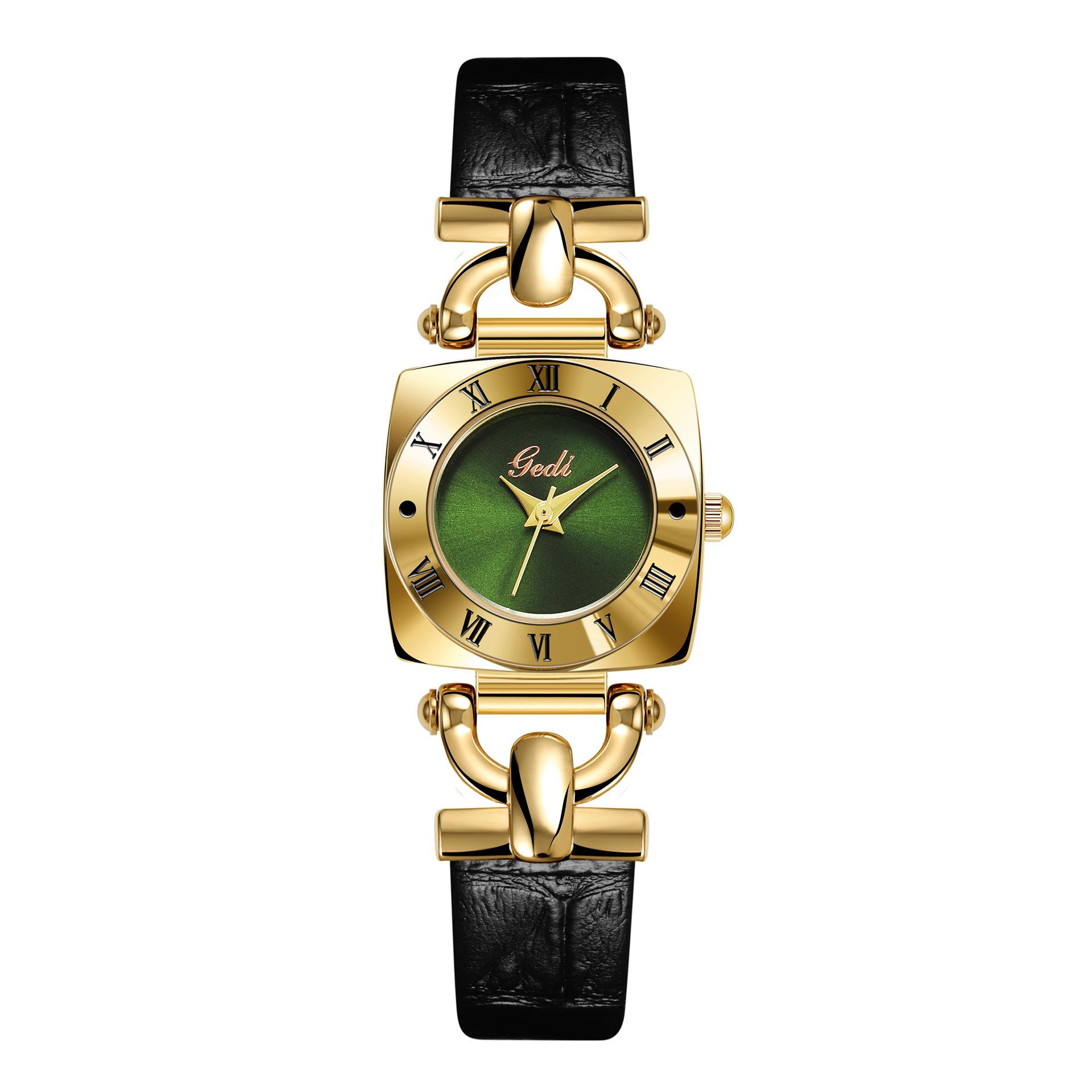 Niche High-End Women S Watch Retro Square Plate Trend Quartz Watch Women S Belt Watch