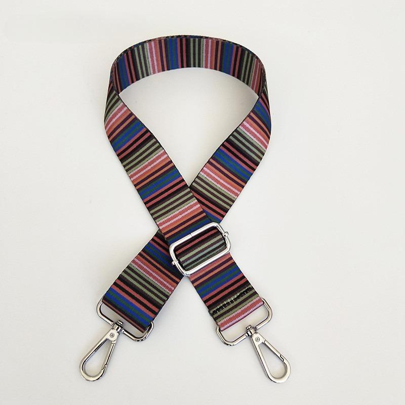 New Ethnic Style Series Women's Bag Shoulder Strap Accessories Adjustable Wide Shoulder Strap Color Bag Versatile Webbing