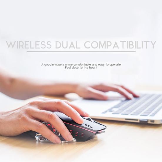 Free Wolf X8 Silent 2,4 GHz 2400 DPI 6 Tasten Kabellose optische Maus USB-Empfänger