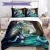 Set Biancheria da Letto Stile Gotico Traspirante Copripiumino con Federe Biancheria da Letto Decorativa per Camera da Letto Decorazione Casa Regalo di Compleanno