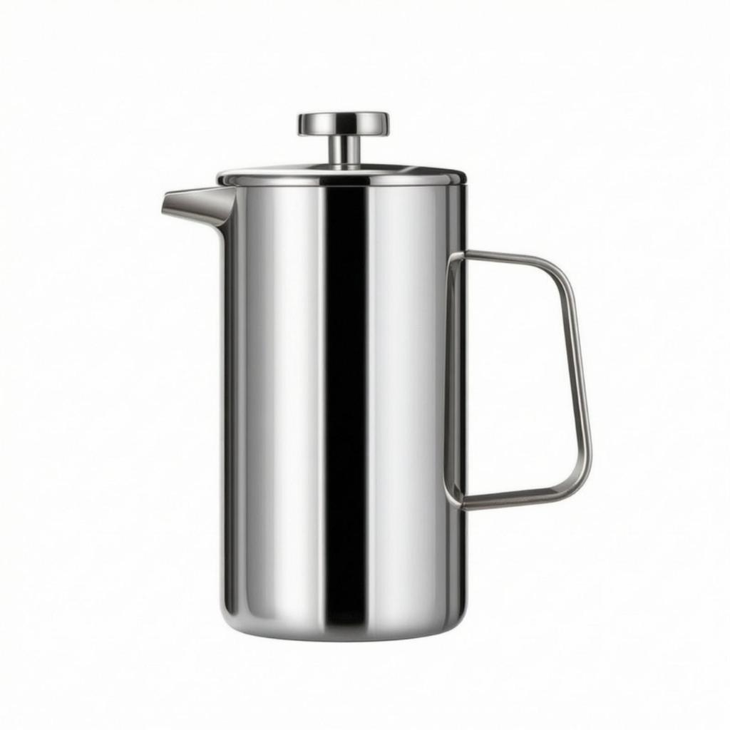 Stainless Steel French Press Long-Lasting with Plunger Compact